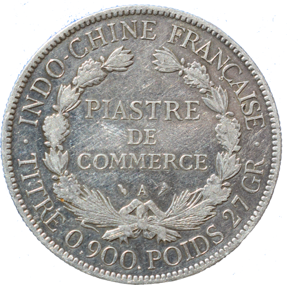 1 Piastre de commerce 1907 Indo-chine française revers