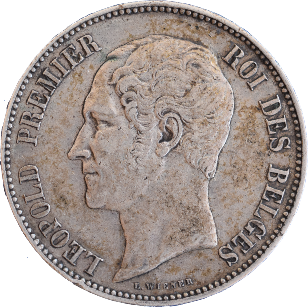 5 francs Léopold Premier Mariage du duc et de la duchesse de Brabant 1853  droit