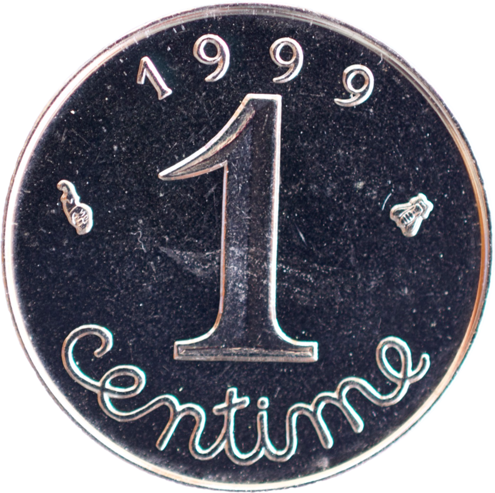 1 centime Epi 1999 BU / FDC revers