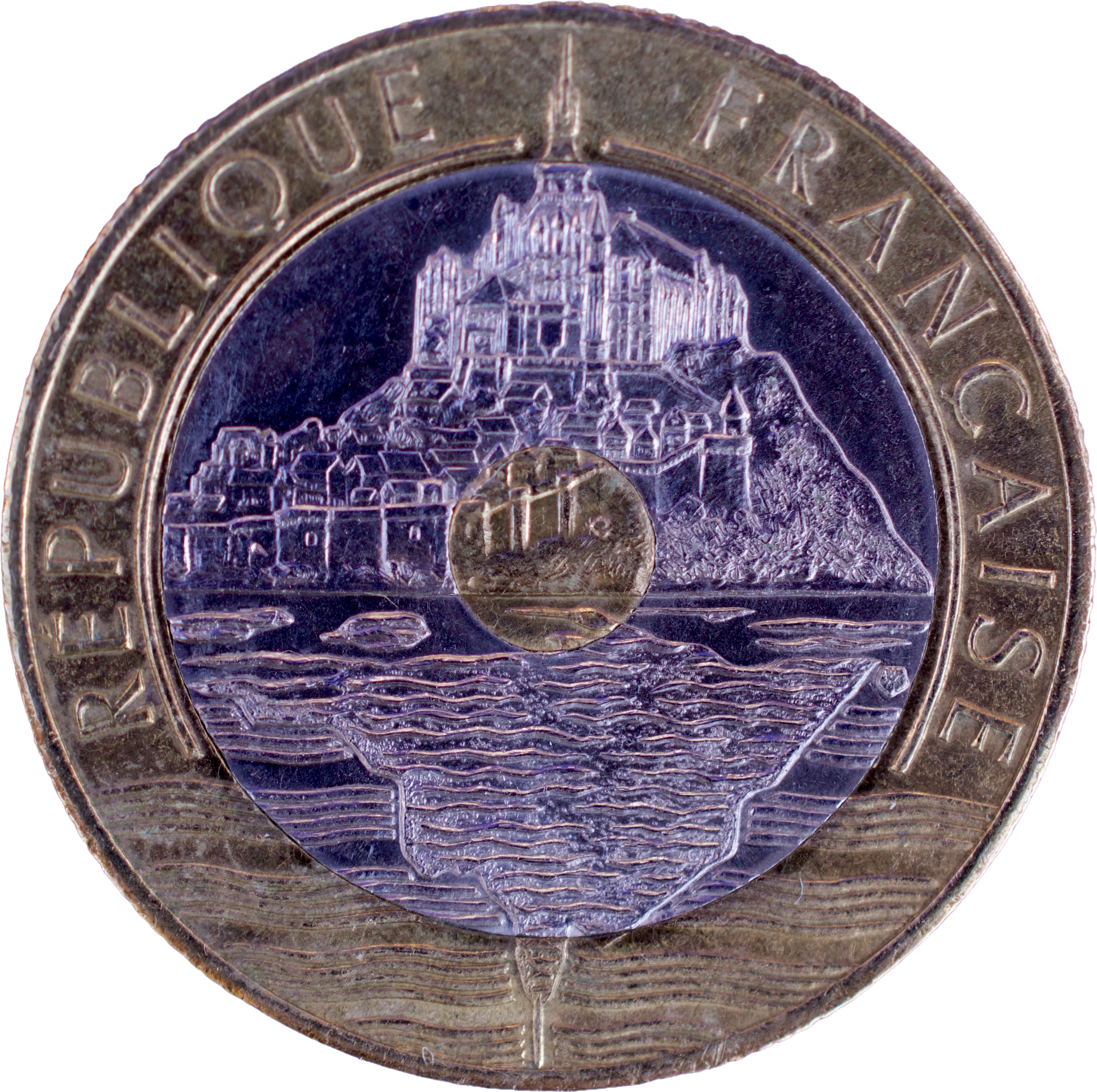 20 francs Mont Saint-Michel 1992 droit