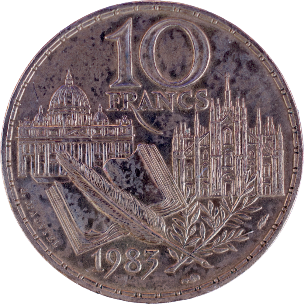 10 francs Stendhal 1983 revers