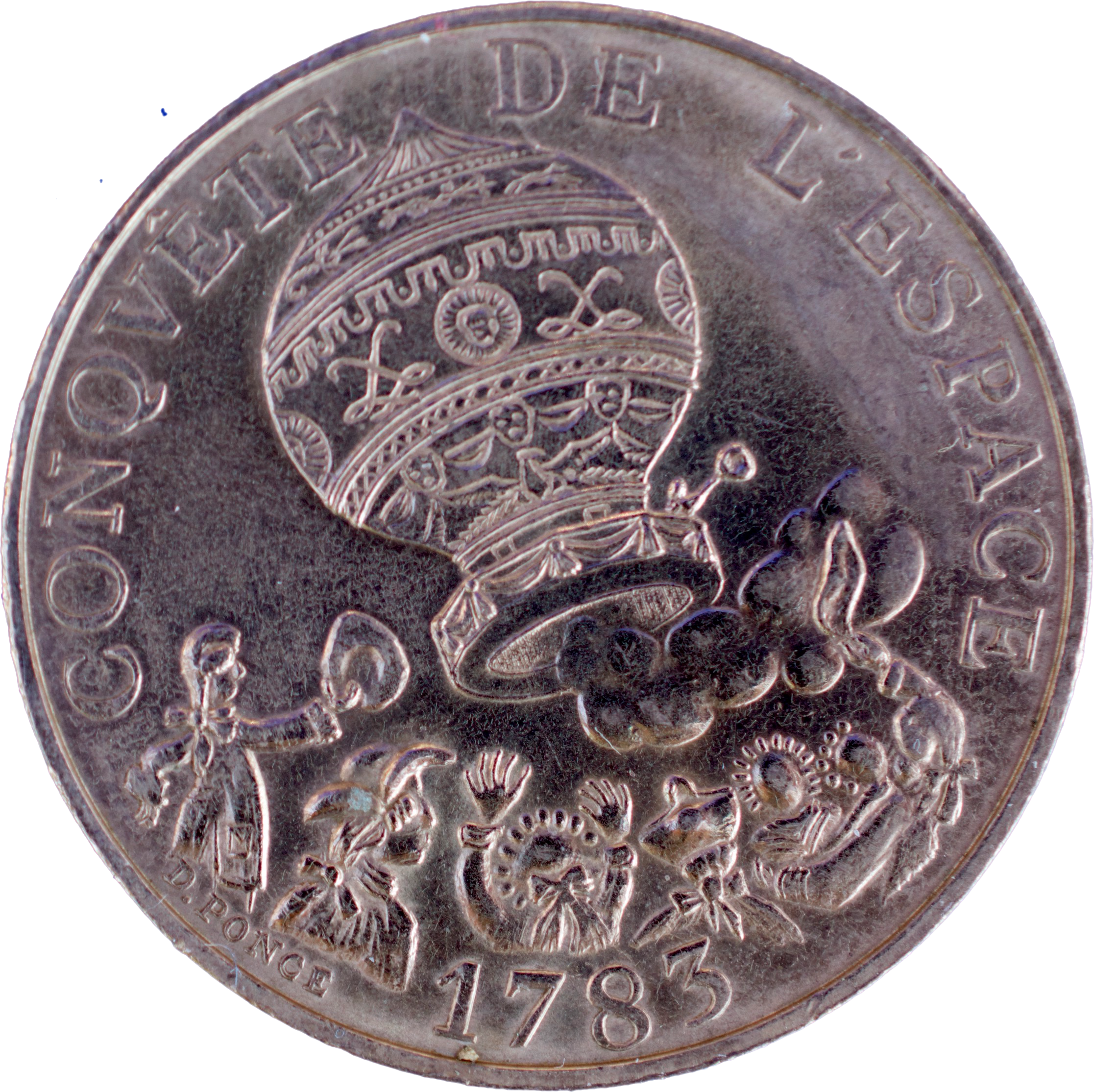 10 francs Conquête de l’espace 1983 droit