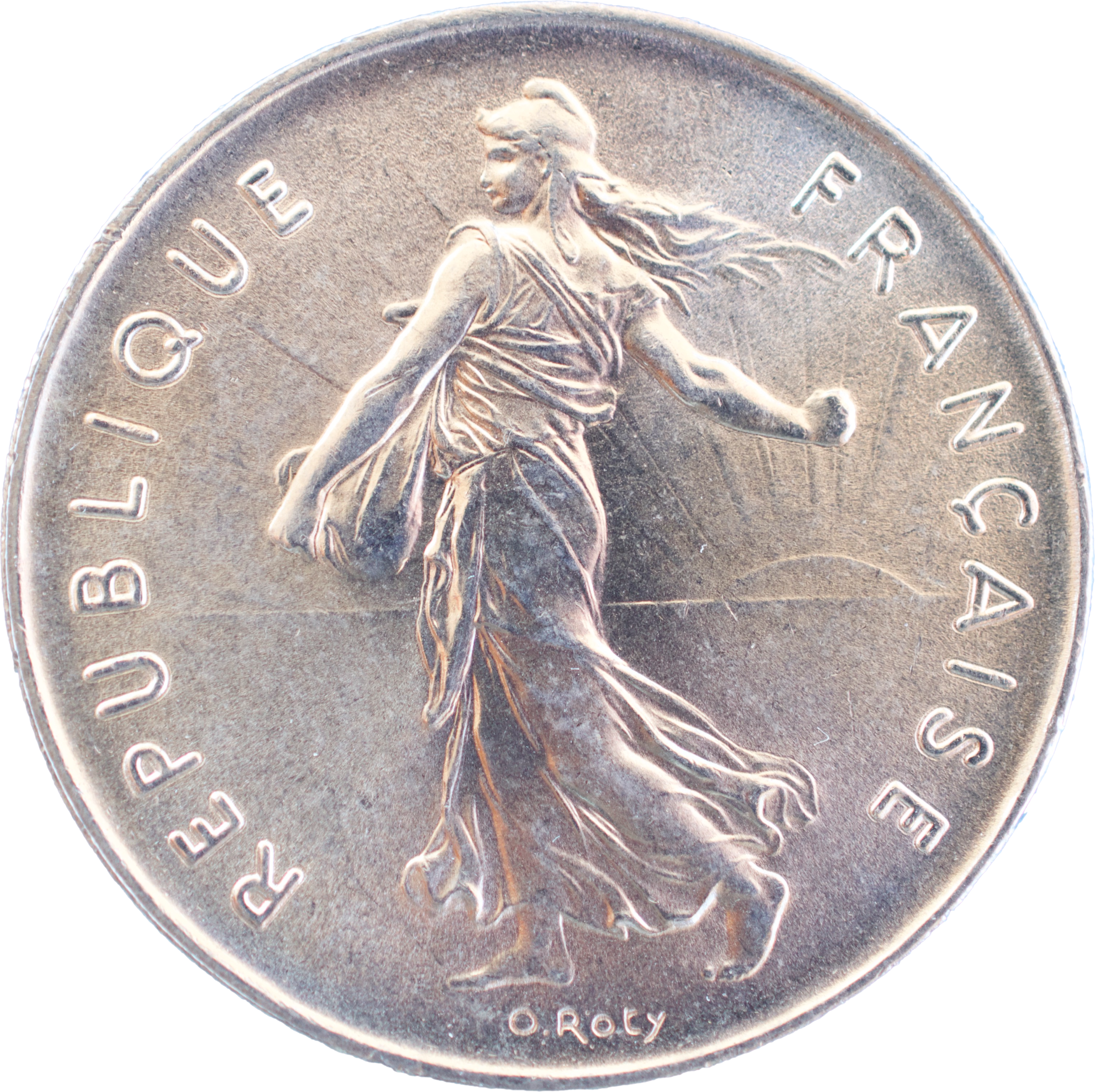 5 francs Semeuse 1977 FDC cupro-nickel droit