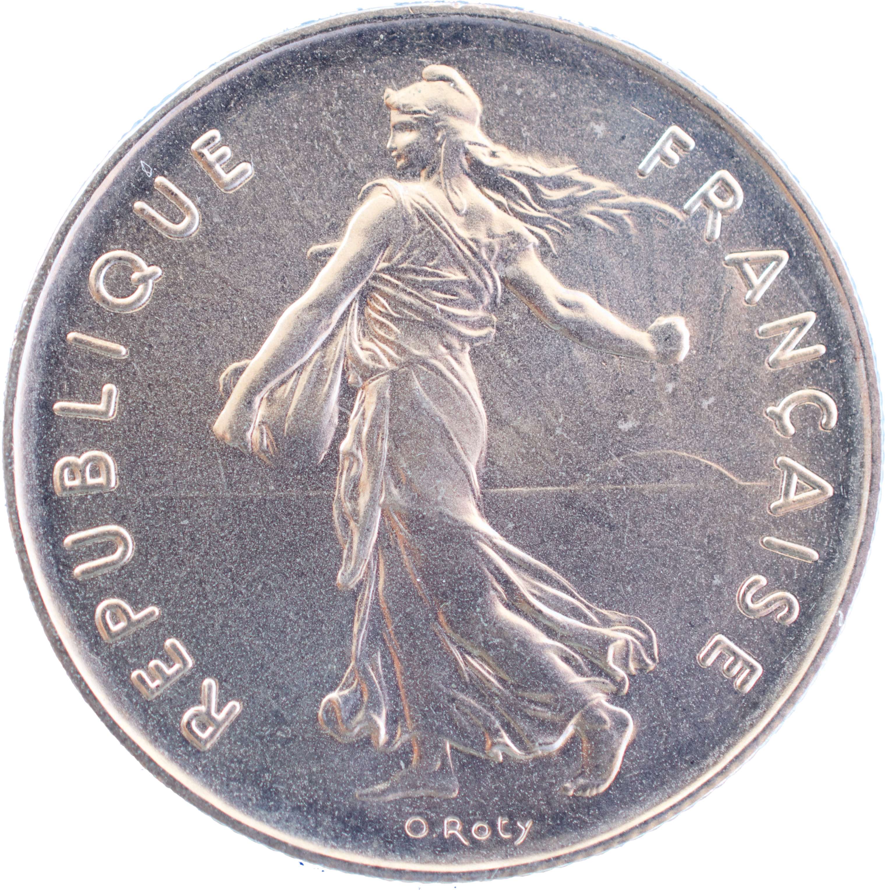 5 francs Semeuse 1975 FDC cupro-nickel droit