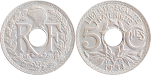 5 centimes Lindauer 1934 FDC droit et revers