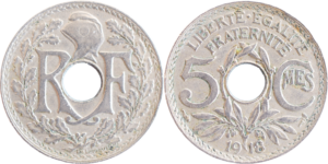5 centimes Lindauer 1918 SPL droit et revers