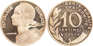 10 centimes Marianne 2001 BE / FDC droit et revers
