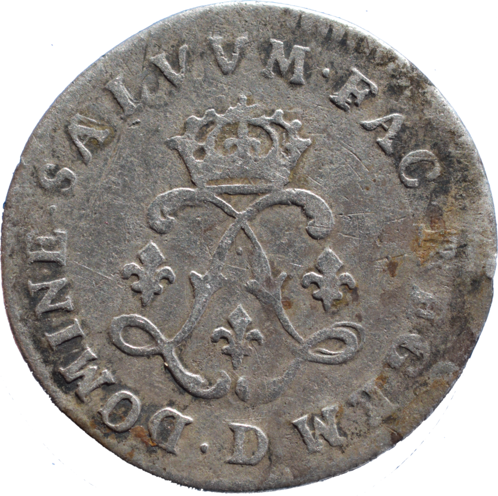 4 sols aux 2 L Louis XIV 1694 D Lyon TB revers