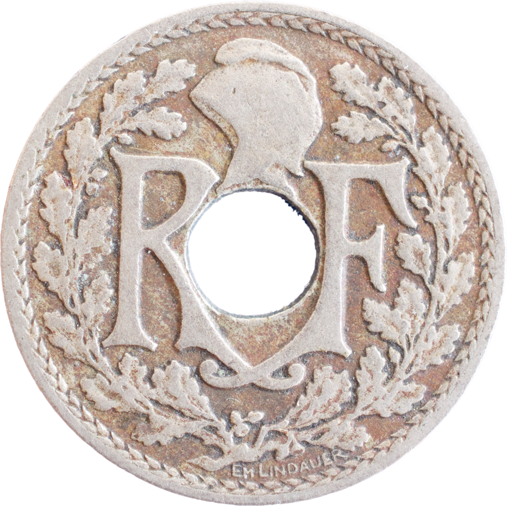 5 centimes Lindauer 1922 Poissy droit