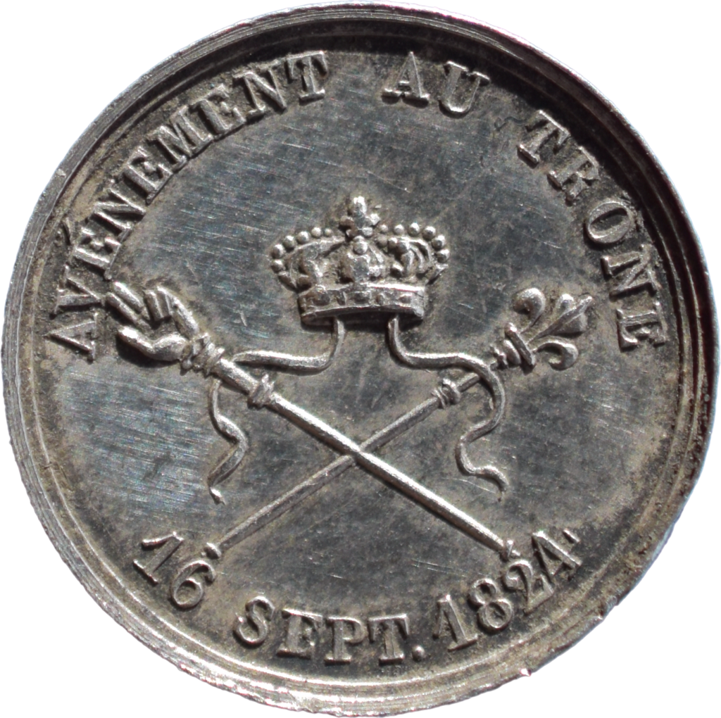 « Quinaire » Avénement de Charles X 1824 FDC Parlons Monnaies