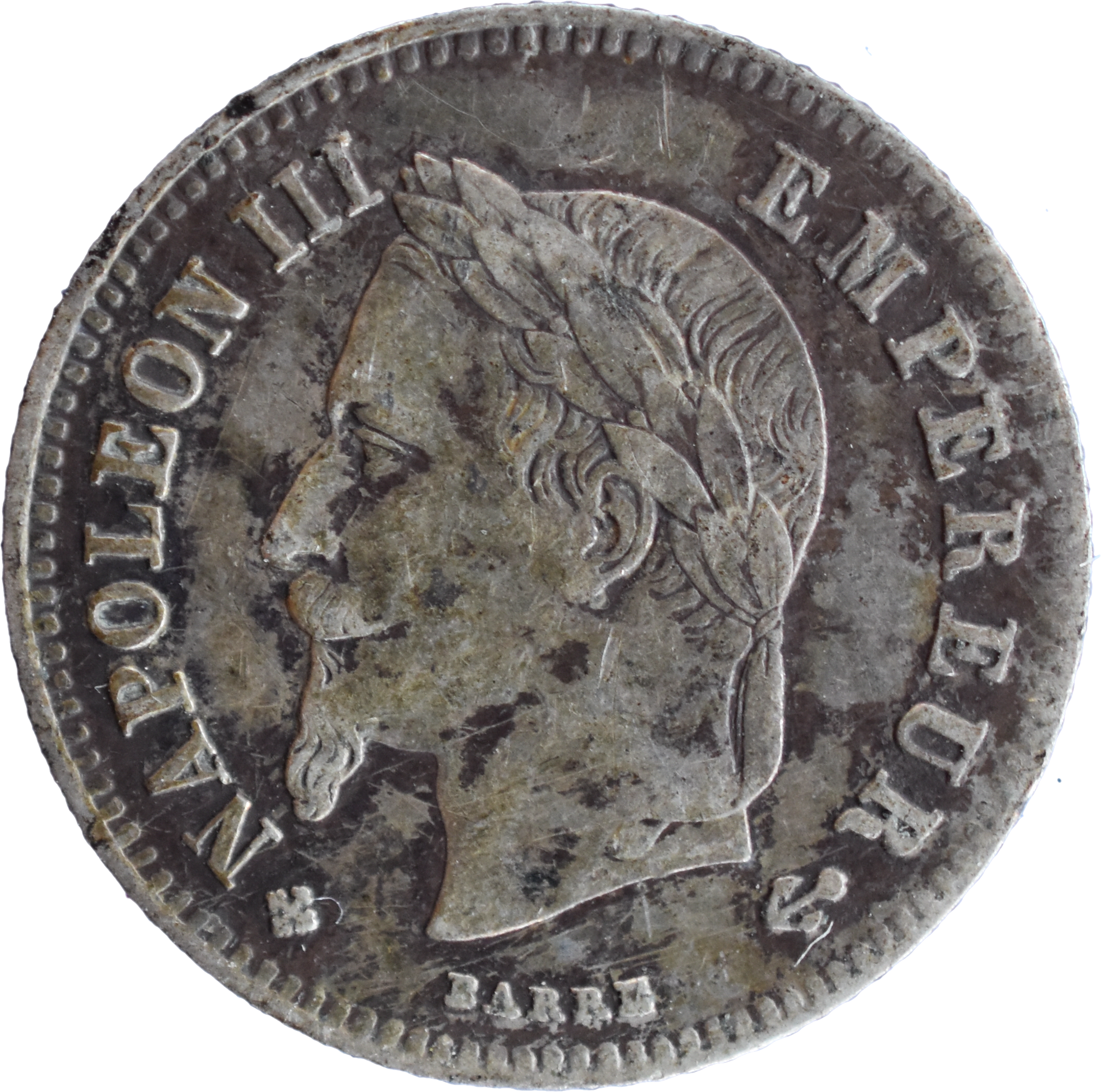 20 centimes 1866 BB Napoléon III SUP droit