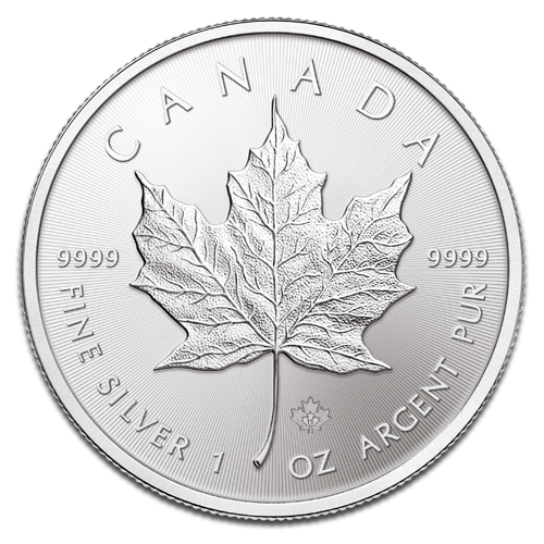 1 once argent Maple Leaf 2015 droit