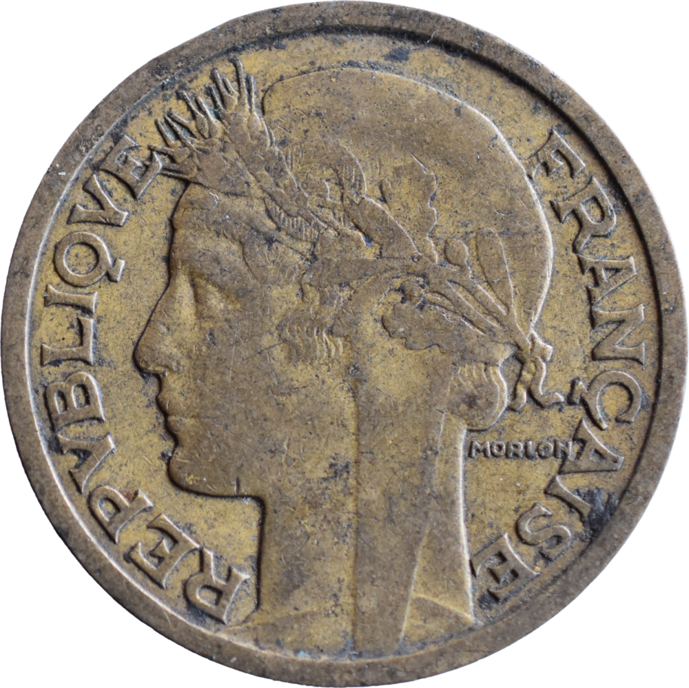 2 francs Morlon 1935 TB droit