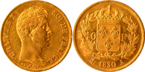 40 francs Charles X 1830 A TTB droit et revers