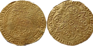 Jean Il le bon mouton d'or 1350-1364 TTB+ droit et revers