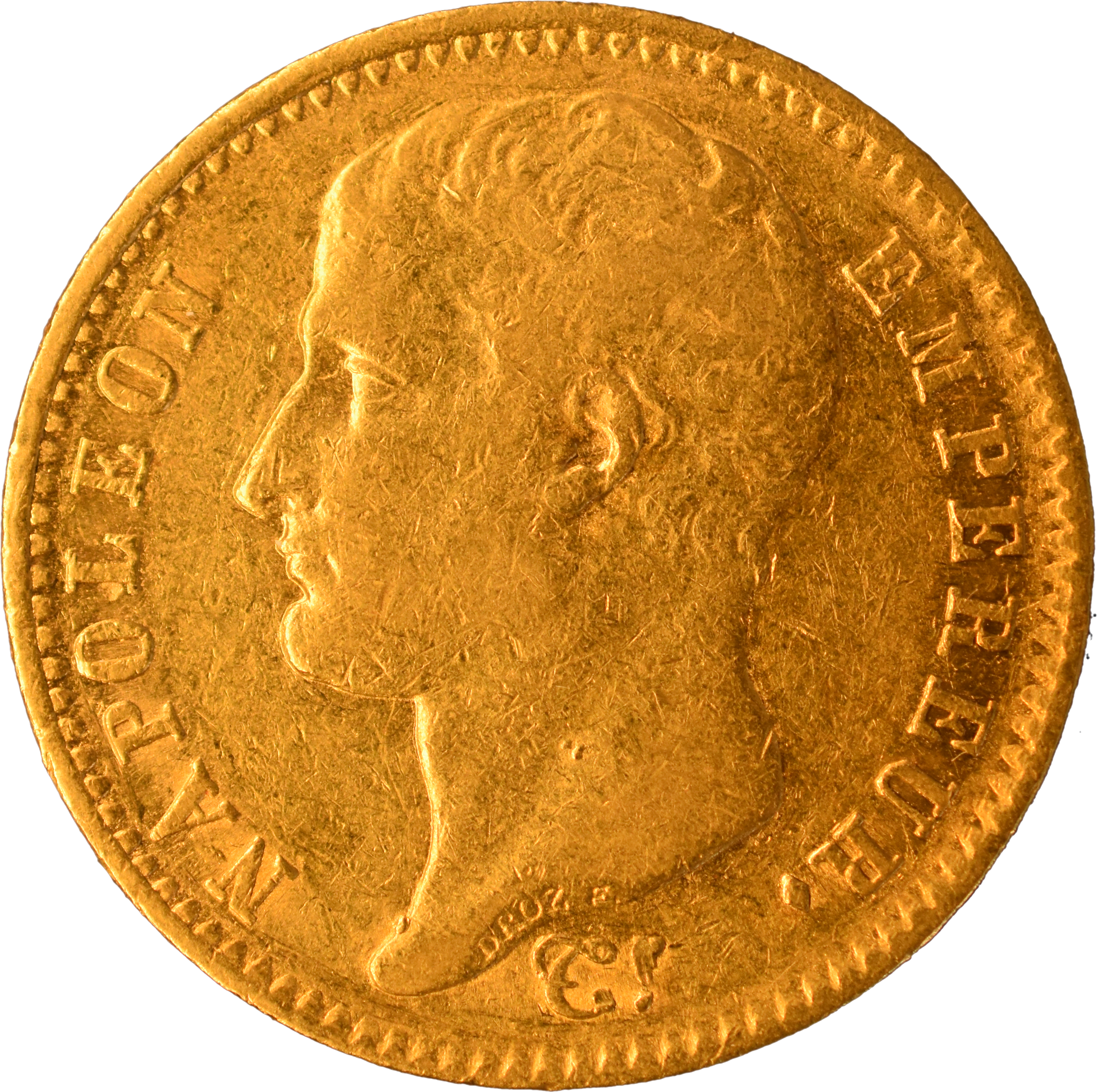 20 francs Napoléon 1807 A transitoire TTB droit