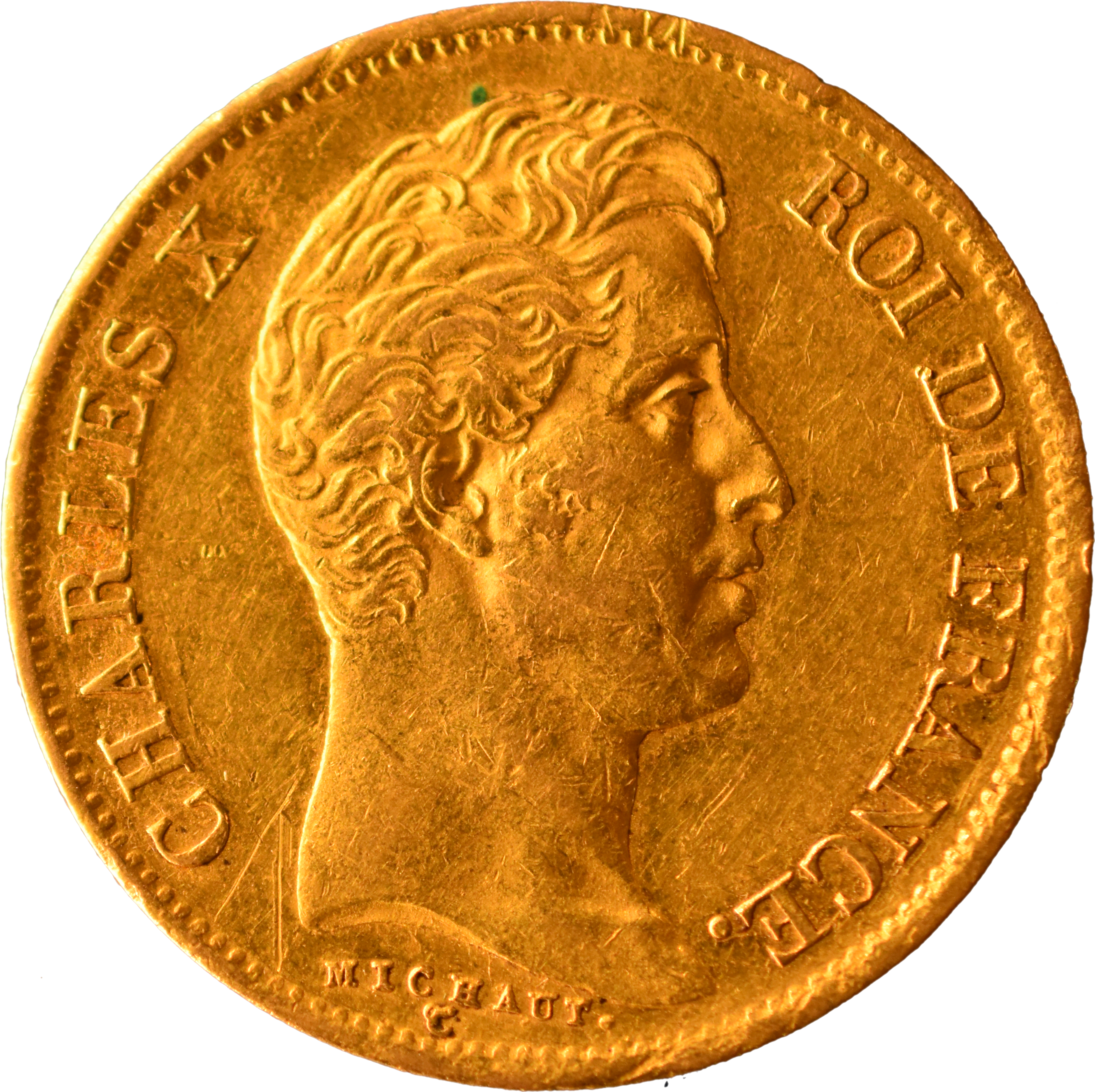 40 francs Charles X 1830 A TTB droit