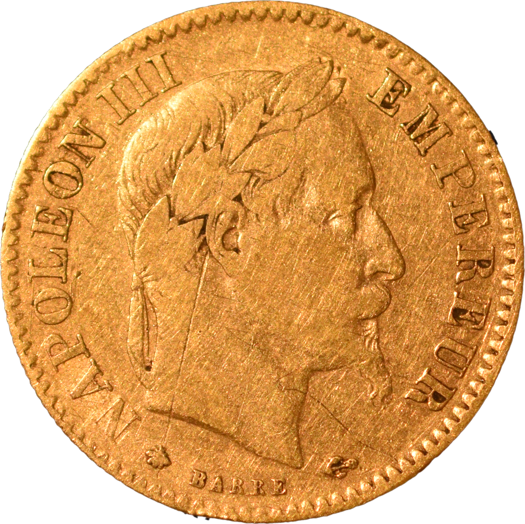 10 francs Napoléon III 1862 A TB droit