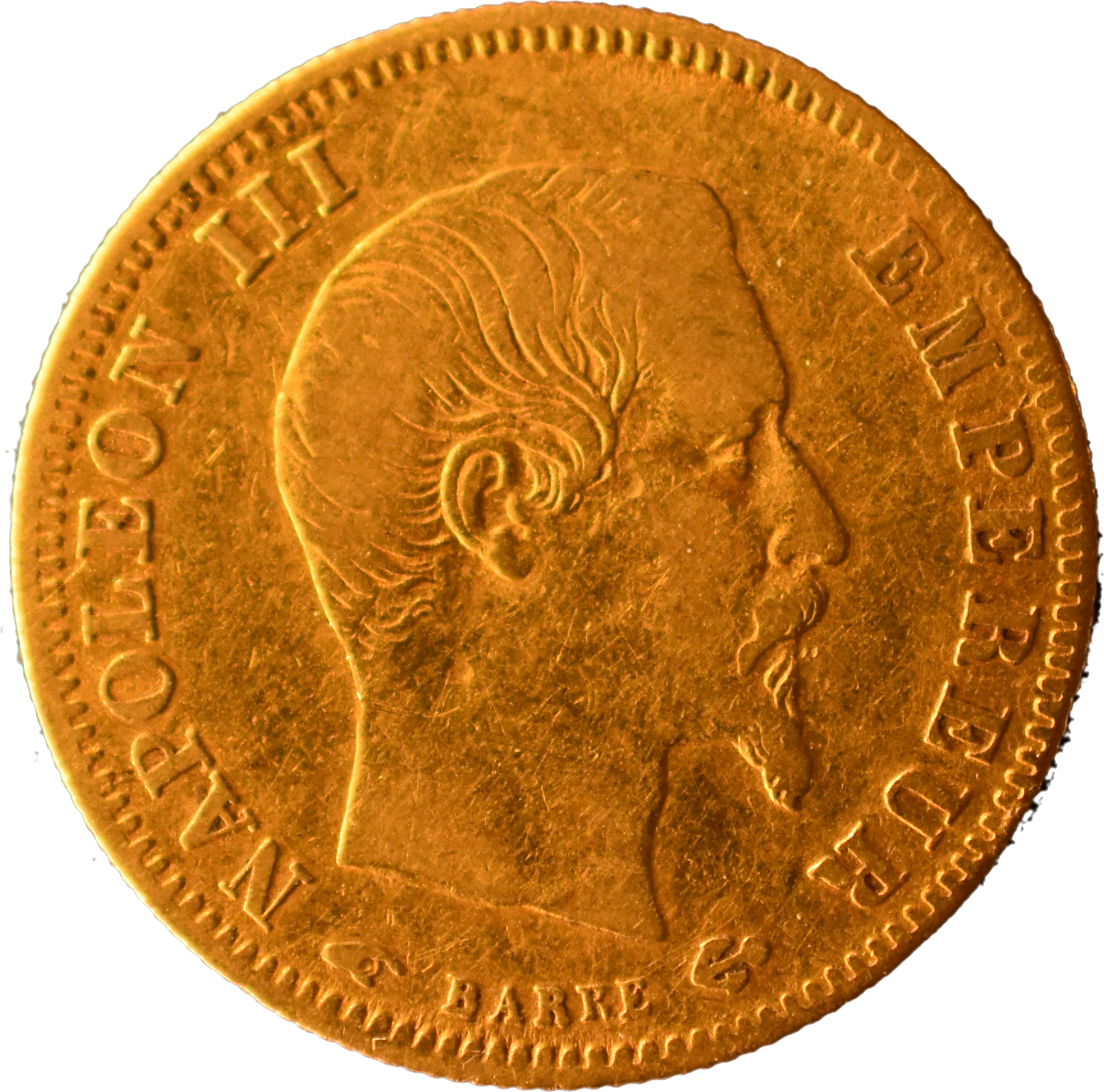 5 francs Napoléon III 1857 A TTB droit
