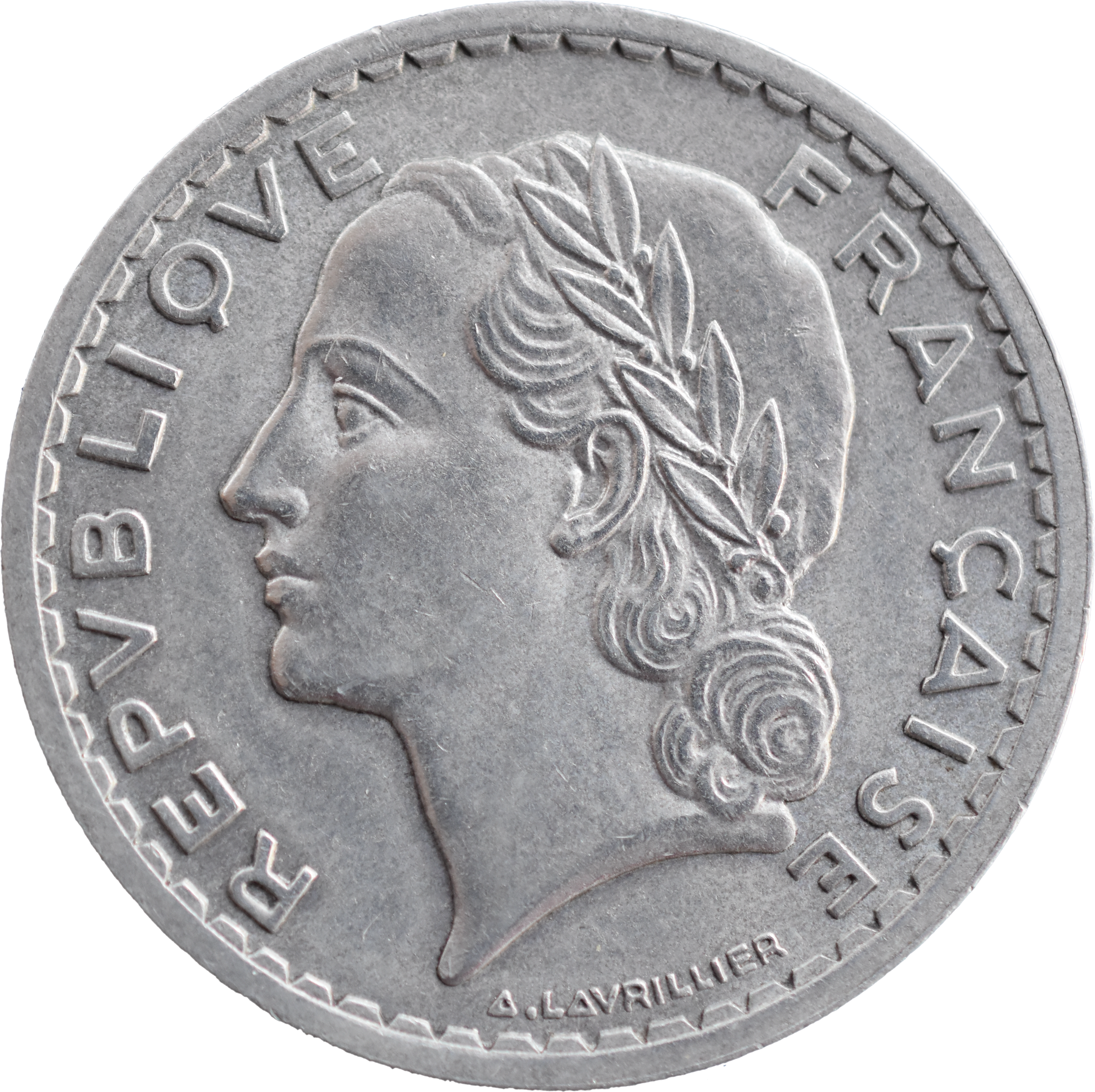 5 francs Lavrillier 1948 B SPL droit