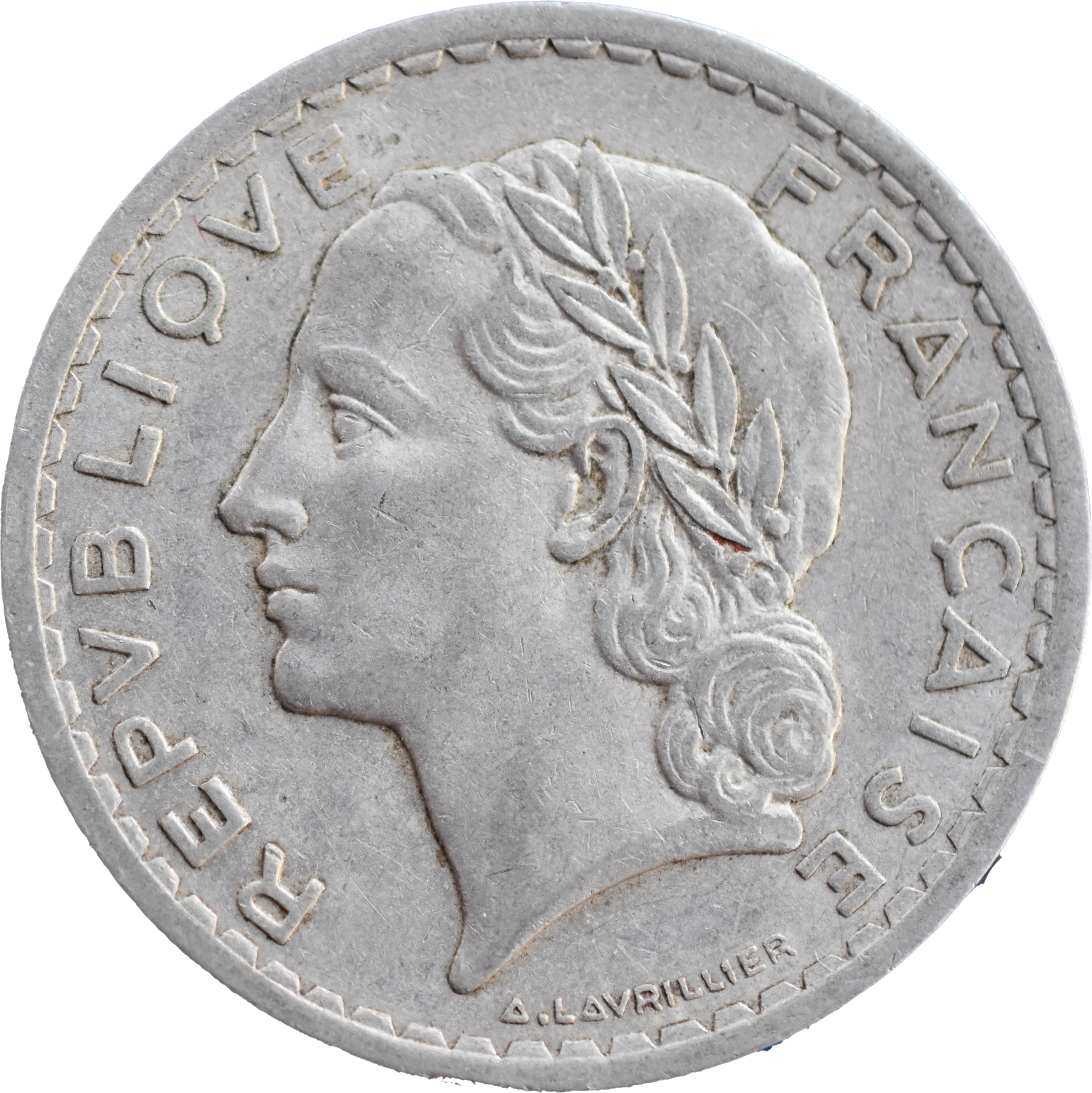 5 francs Lavrillier 1945 C TTB droit