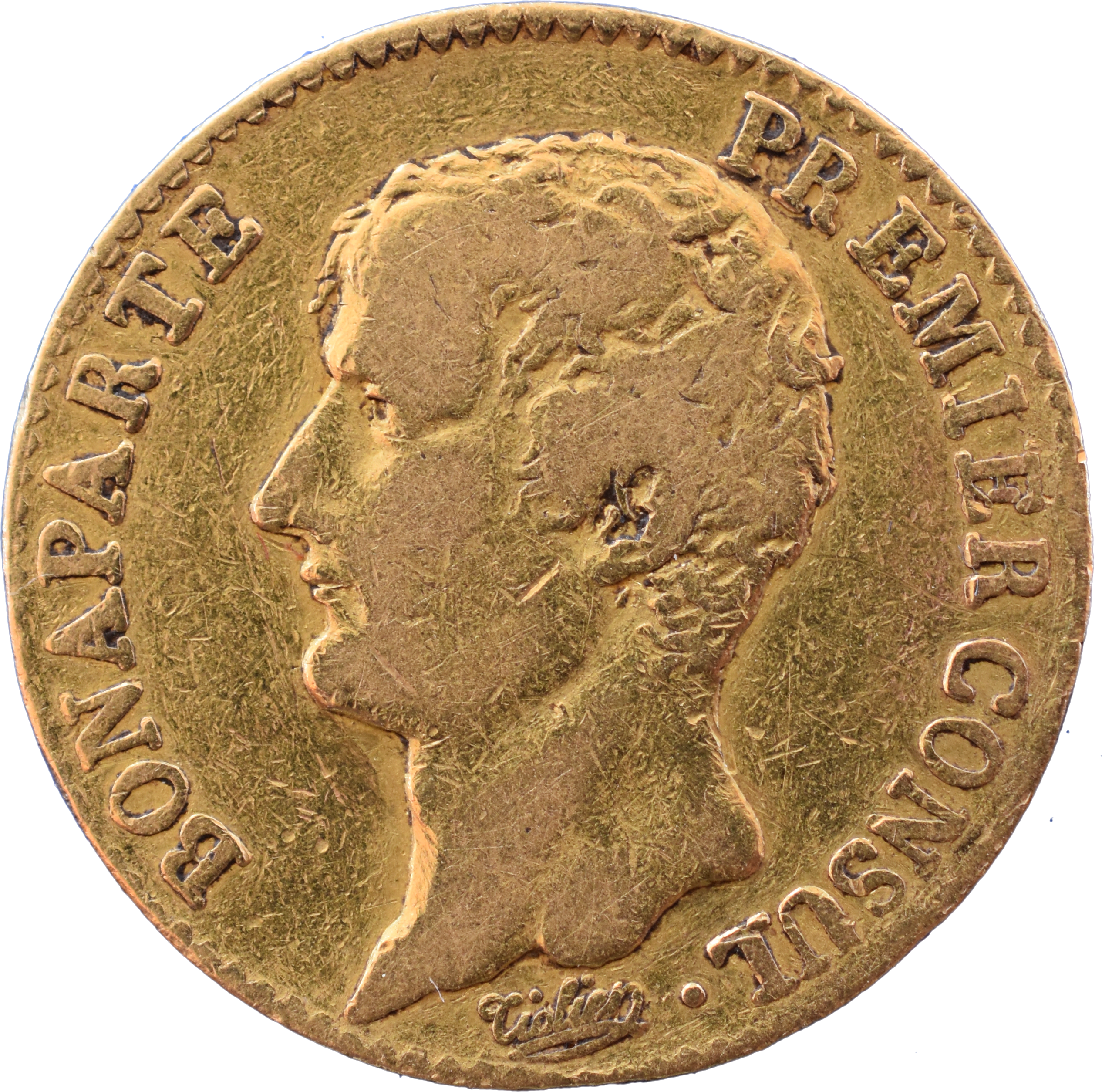 20 francs Bonaparte an12 A TTB droit