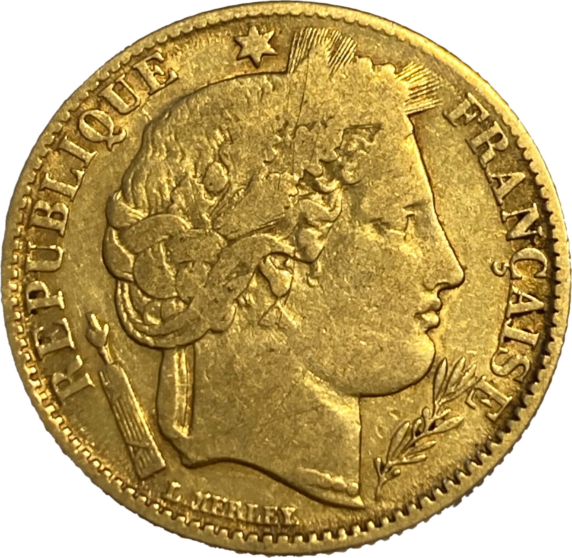 10 francs Cérès 1851 A droit