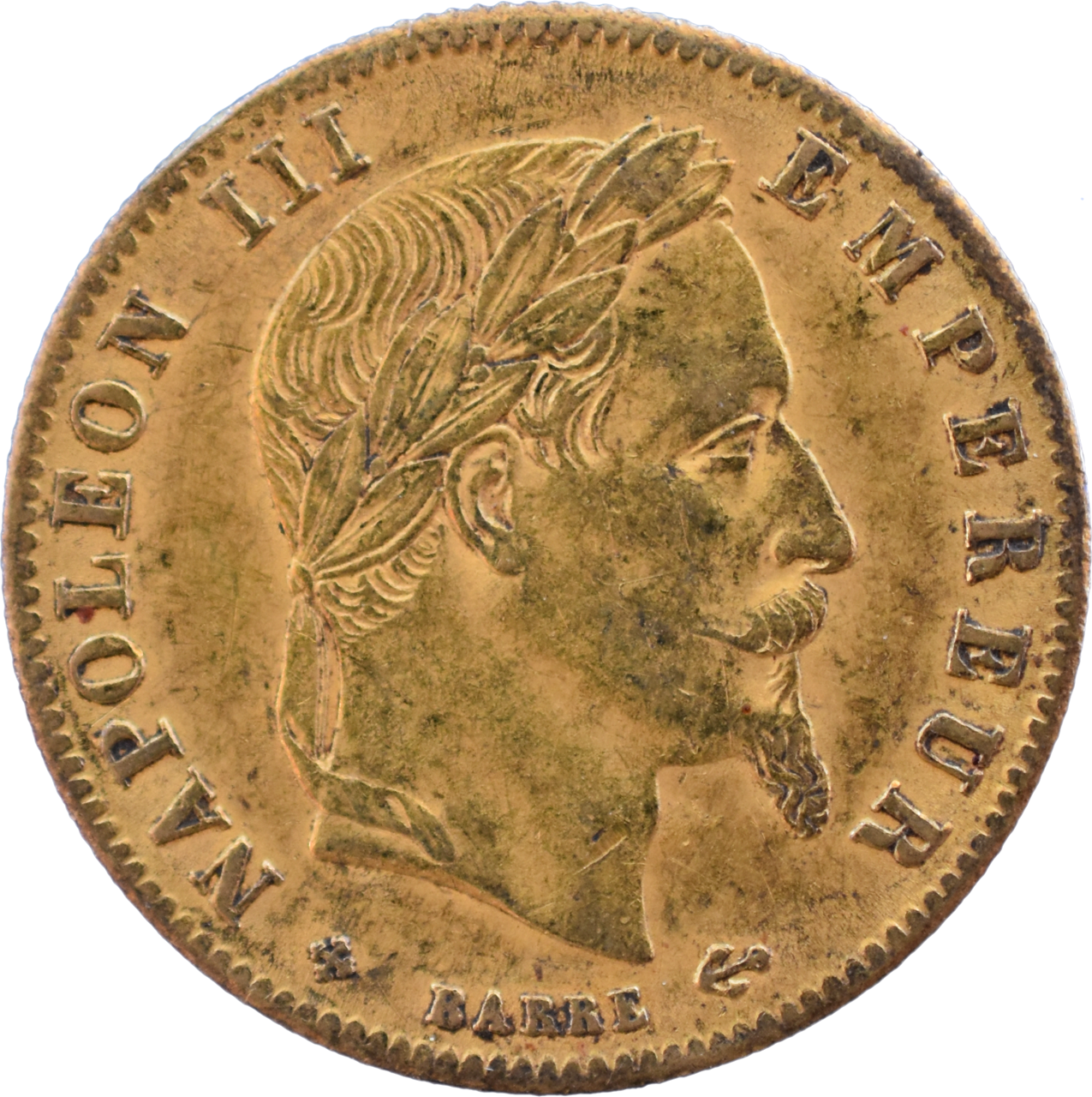 5 francs Napoléon III 1864 BB SUP droit