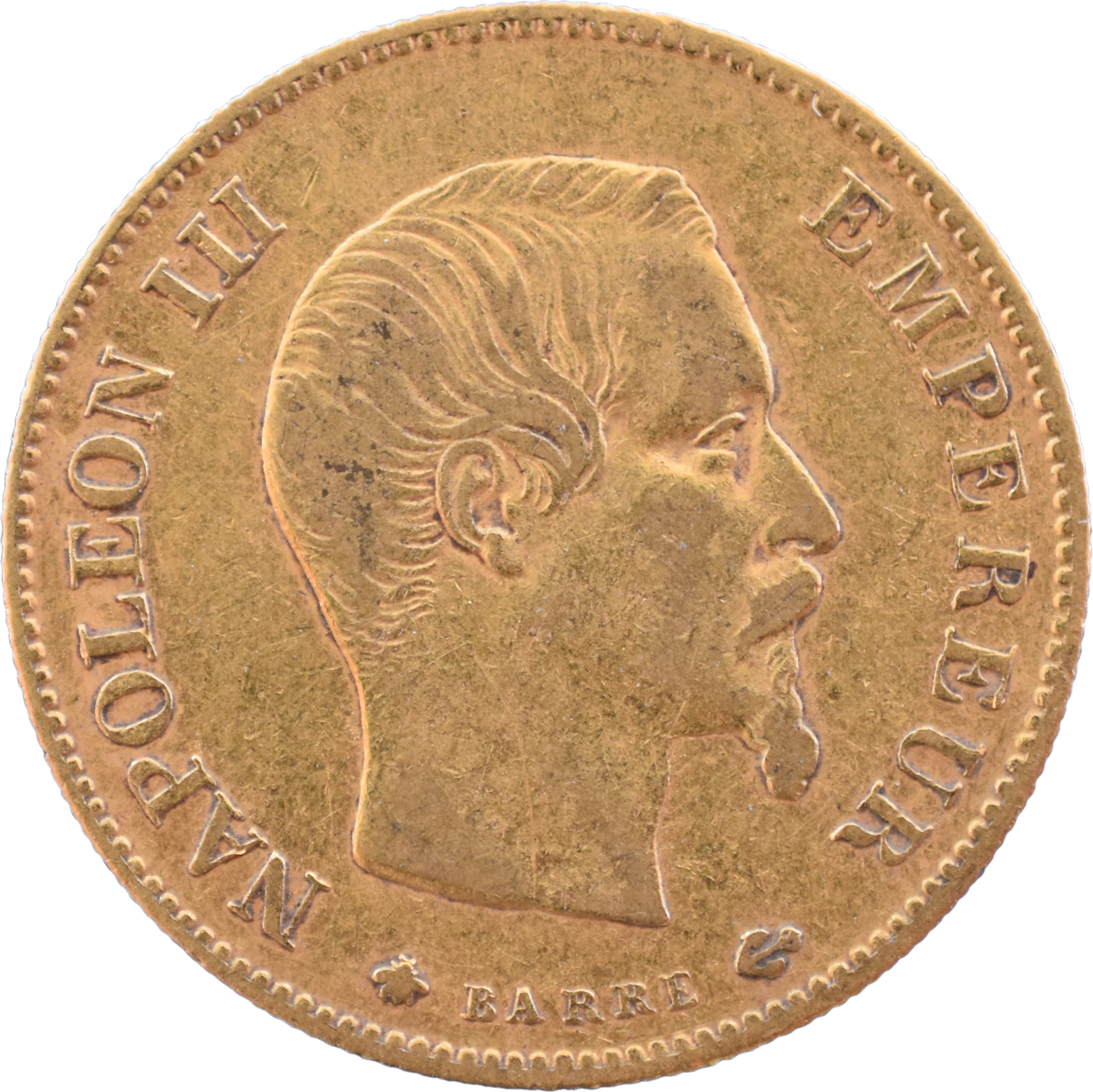 10 francs Napoléon III 1858 BB TTB droit