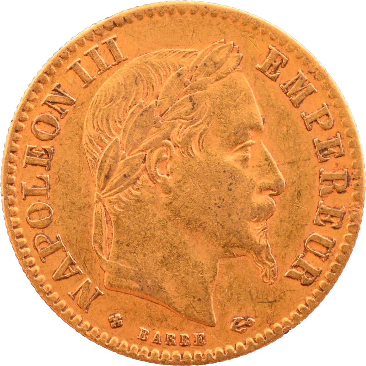 10 francs Napoléon III 1863 BB TTB droit