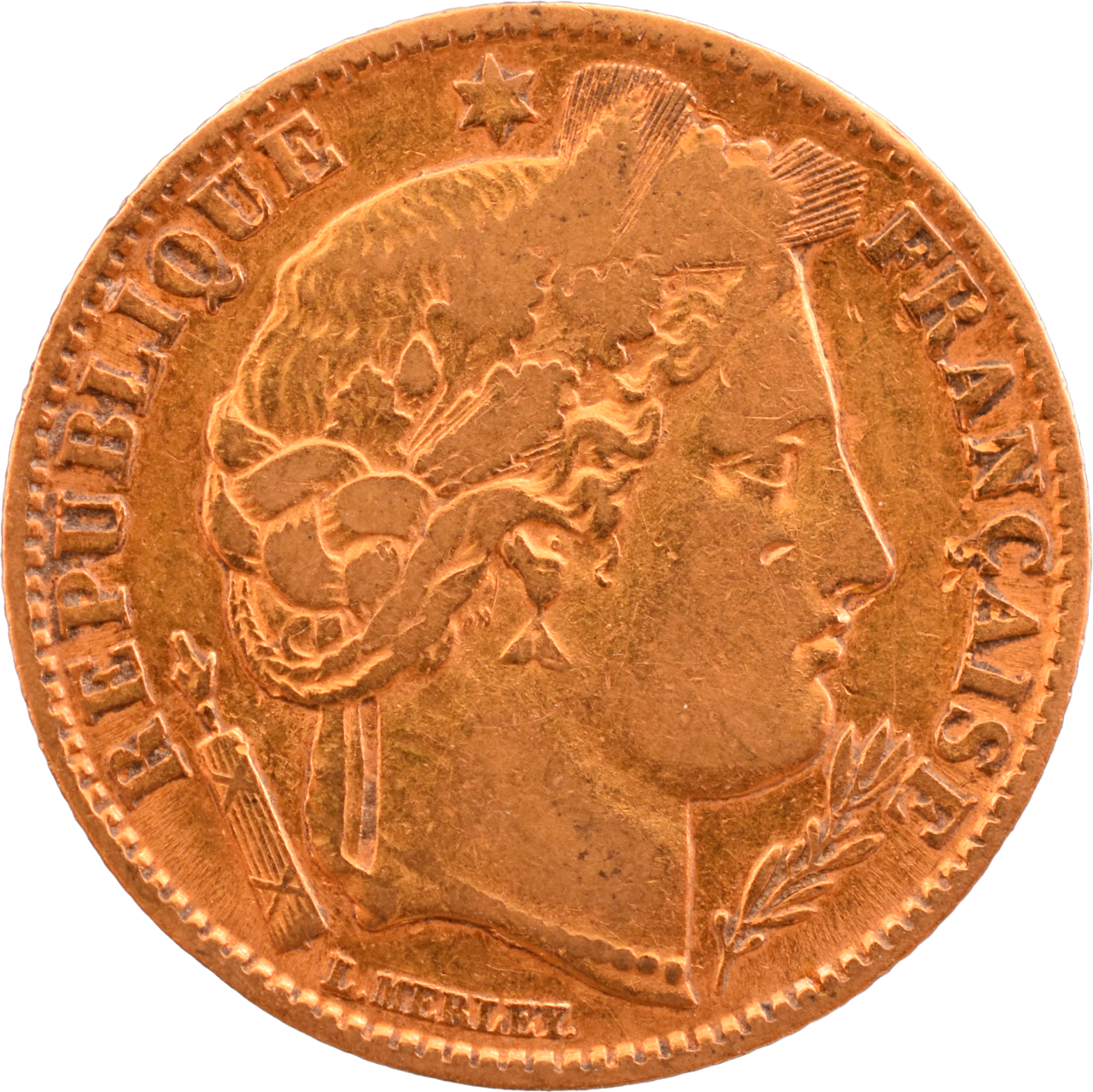 10 francs Cérès 1851 A droit