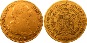 2 Escudos Charles III 1788 TB droit et revers