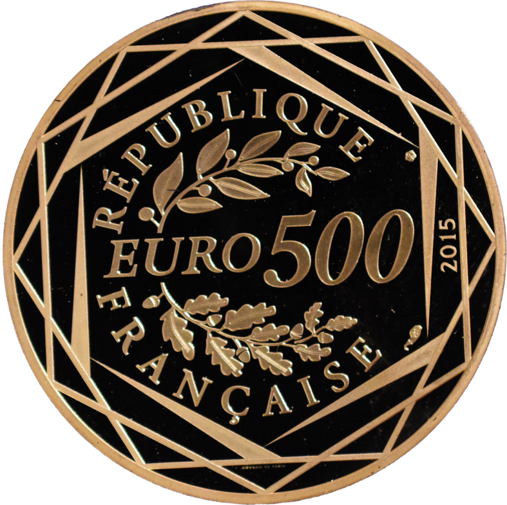 500 euros 2015 France Asterix Respublica revers