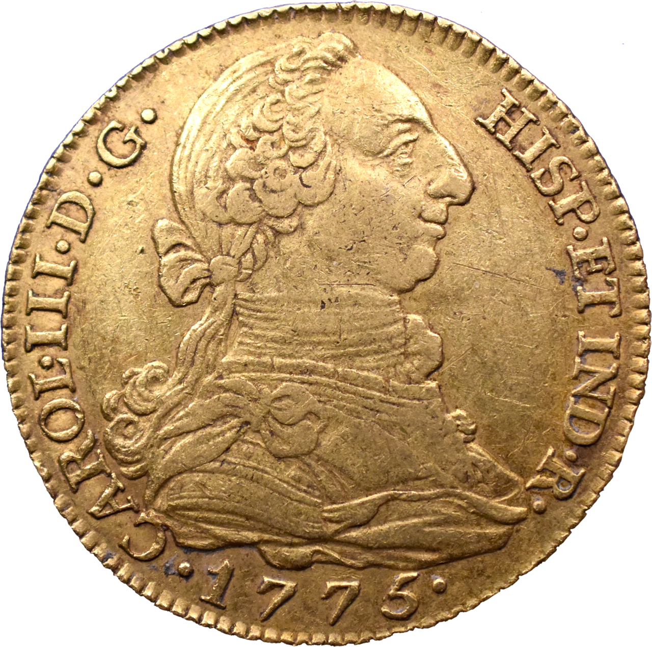 4 Escudos Charles III 1775 TTB droit