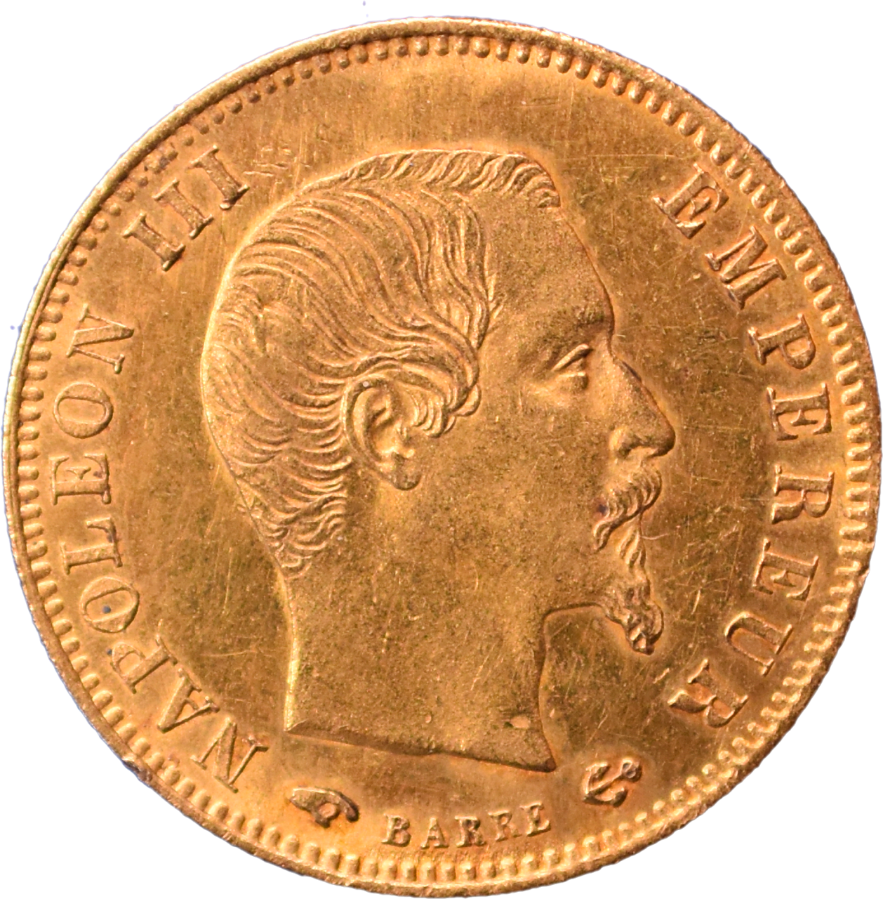 5 francs Napoléon III 1858 A SUP58 droit