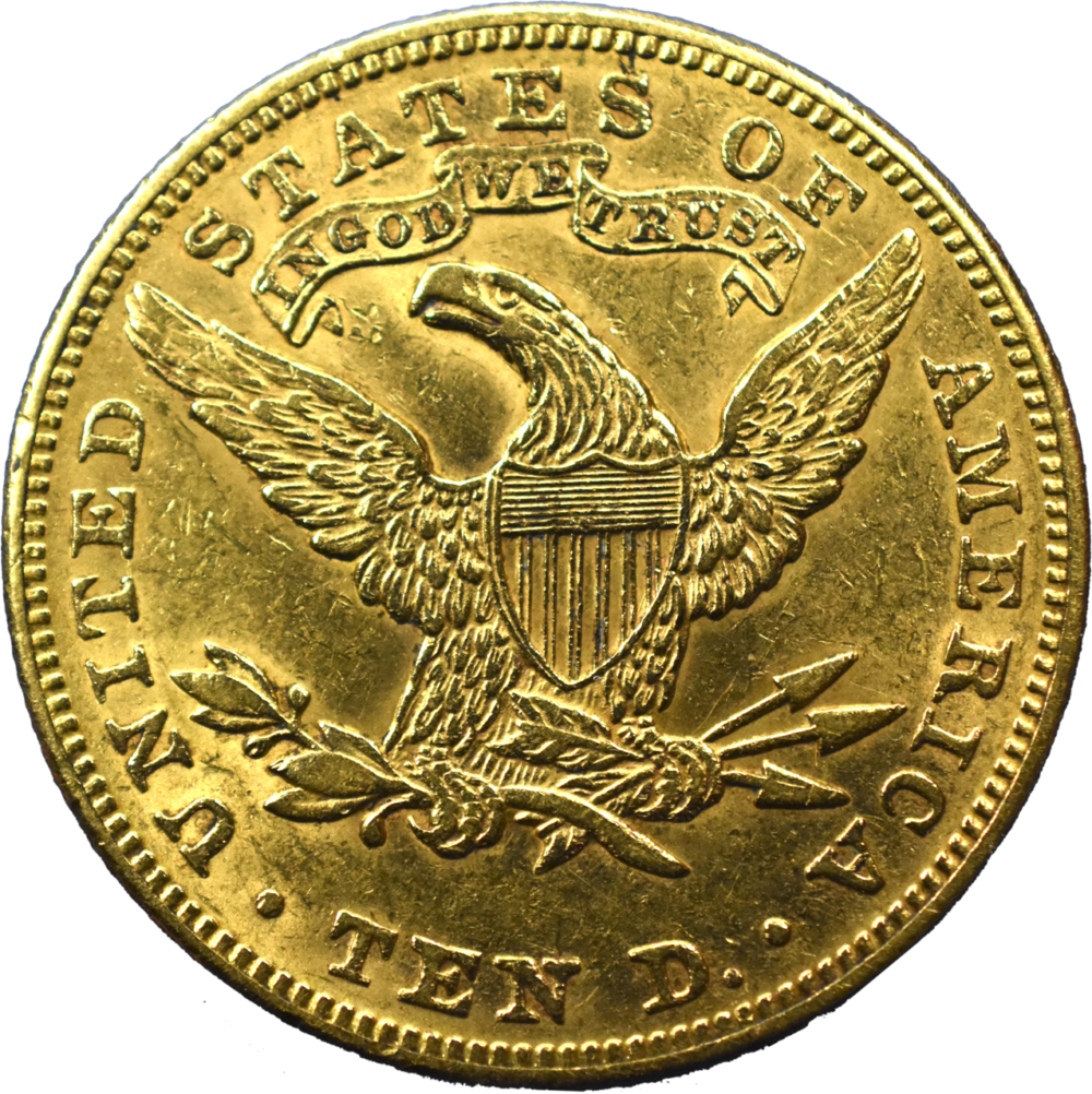 10 dollars 1893 Philadelphie TTB eagle revers