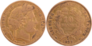 10 francs Cérès IIe ou IIIe République selon disponibilité