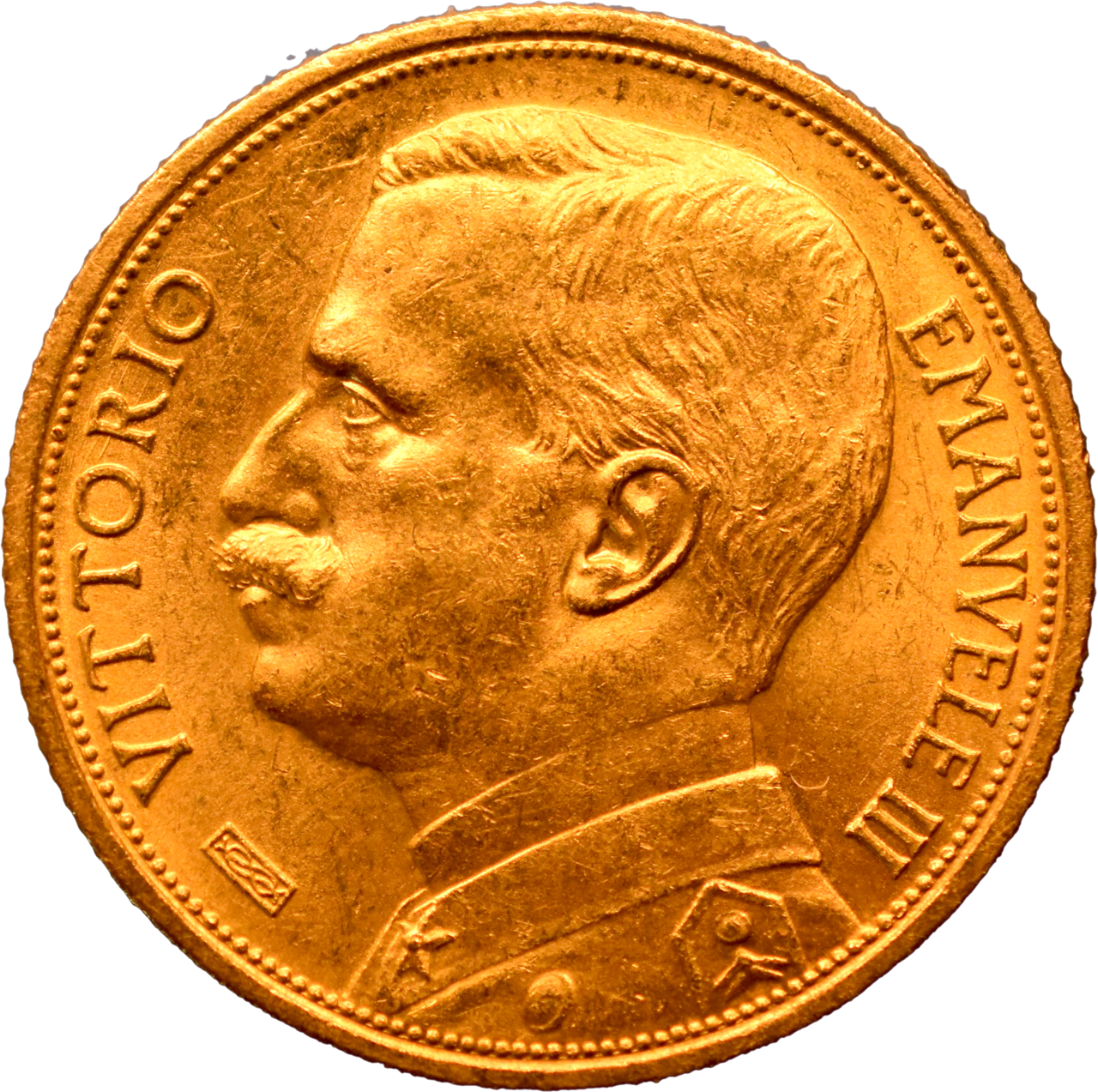 20 lire Vittorio Emanuele III 1912 droit