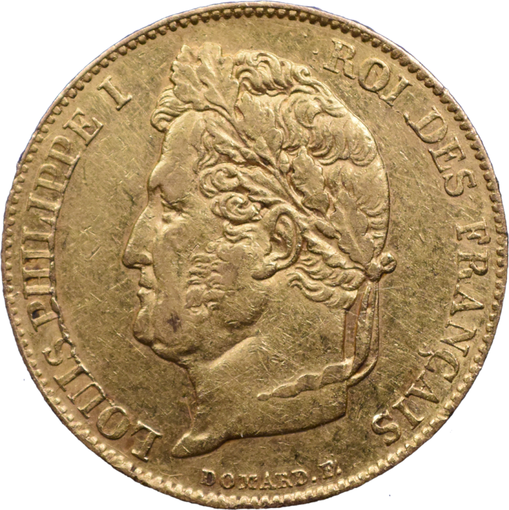 20 francs Louis-Philippe I 1836 A TTB droit