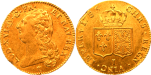 Louis XVI double louis d’or 1786 I SUP droit et revers