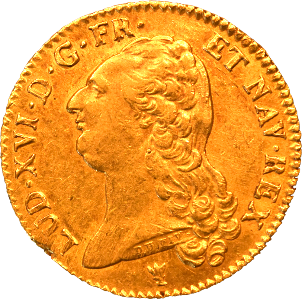 Louis XVI double louis d’or 1786 I SUP droit