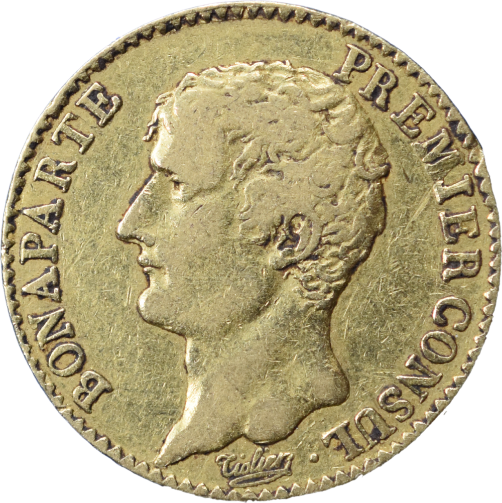 20 francs Bonaparte anXI A TB+ droit