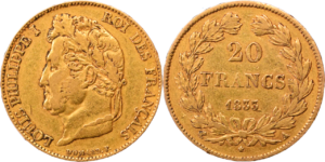 20 francs Louis-Philippe I 1833 A TTB droit et revers