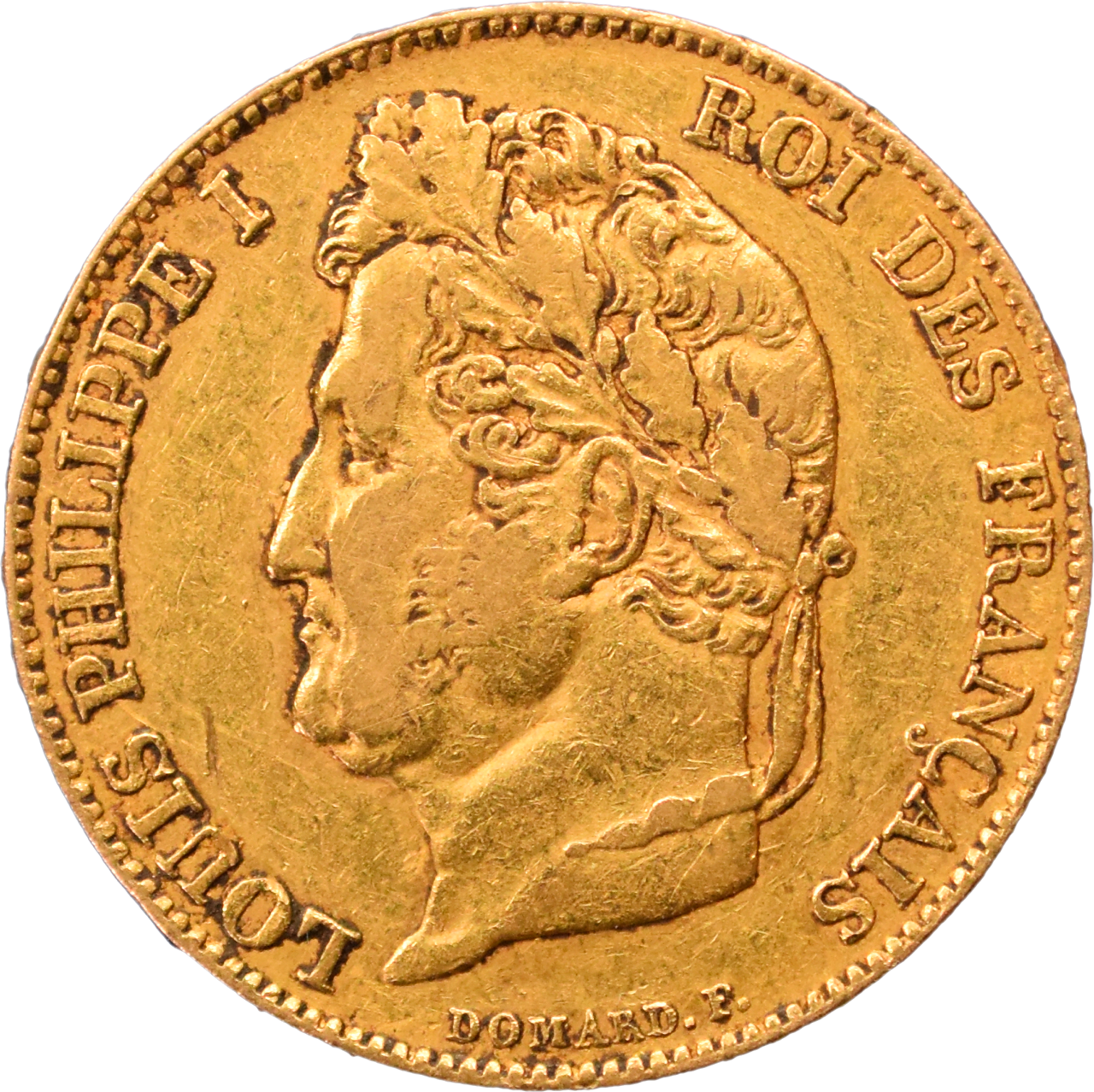 20 francs Louis-Philippe I 1833 A TTB droit