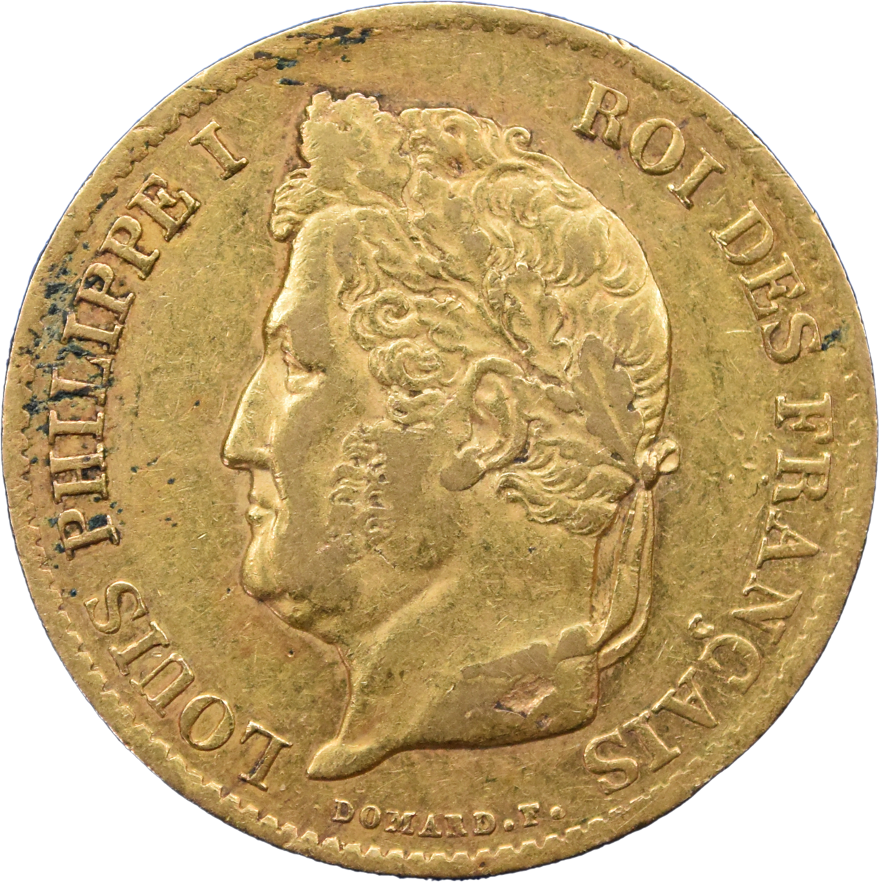 40 francs Louis-Philippe I 1834 A TB+ droit