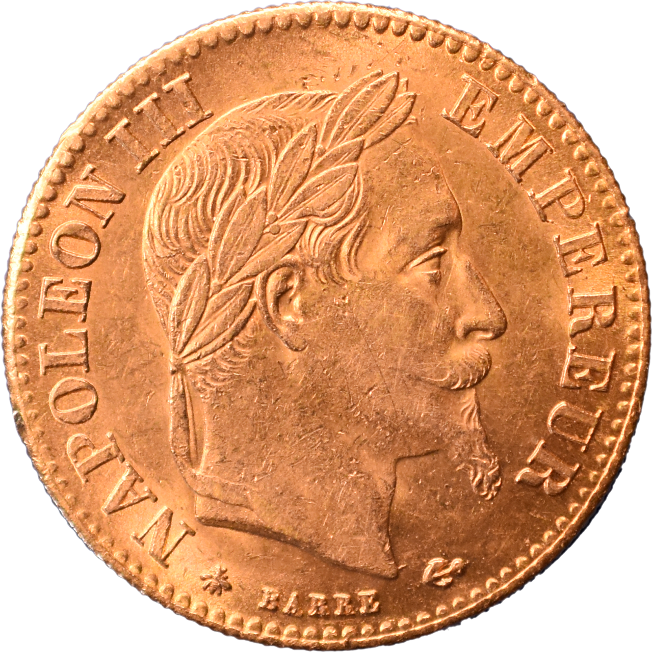 10 francs Napoléon III 1862 A SUP droit