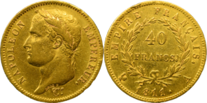 40 francs Napoléon Ier 1811 A TTB droit et revers