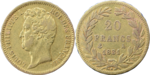 20 francs Louis-Philippe 1831 A TTB droit et revers