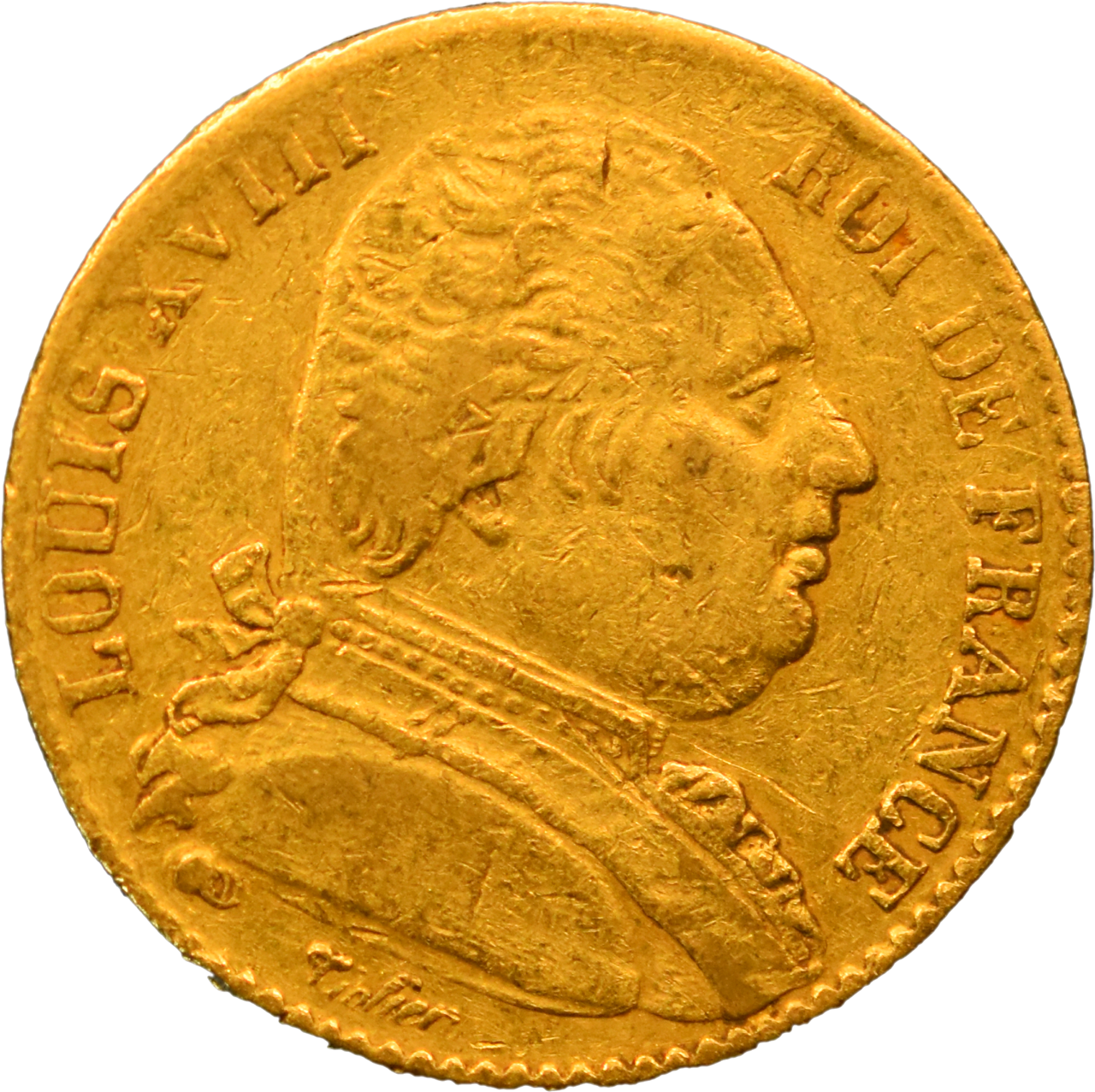 20 francs Louis XVIII 1815 K TTB droit