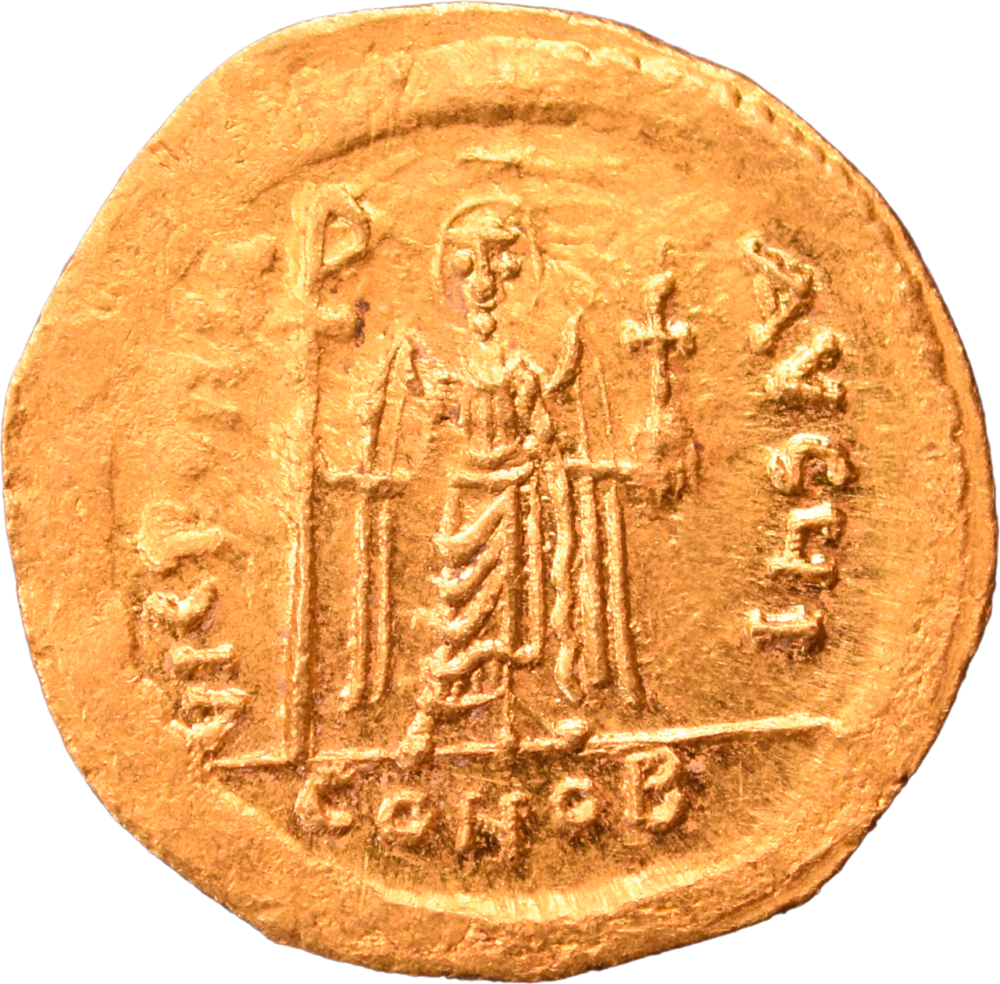 Solidus de Phocas TTB+ 607-609 revers